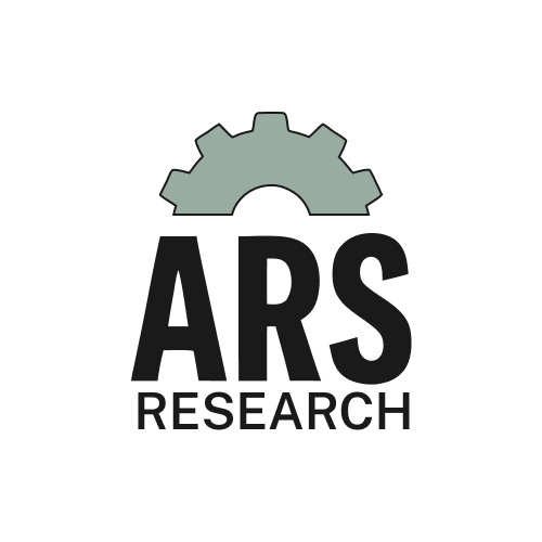 A logo with the top half of a gear in blue, with white text below it reading 'ARSENAL PAC'